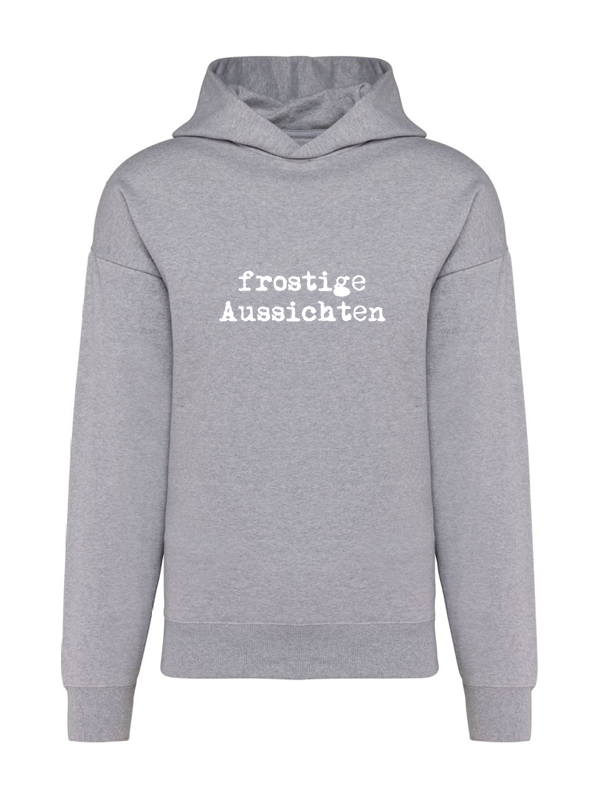 K4018 Hoodie oxford grey oversize unisex + Motiv