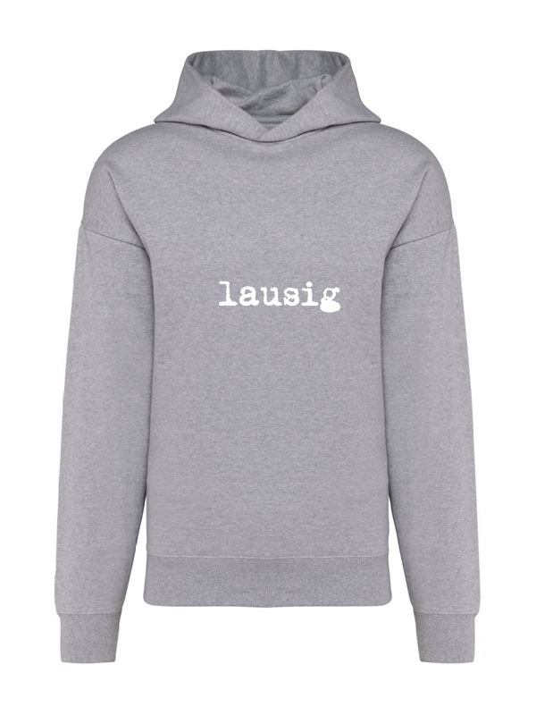 K4018 Hoodie oxford grey oversize unisex + Motiv