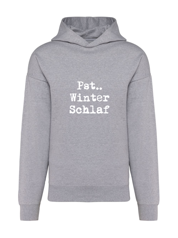 K4018 Hoodie oxford grey oversize unisex + Motiv
