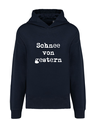 K4018 Hoodie oxford grey navy + Motiv