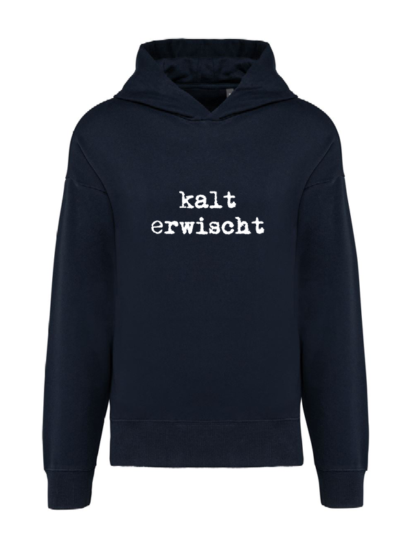 K4018 Hoodie oxford grey navy + Motiv