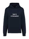 K4018 Hoodie oxford grey navy + Motiv