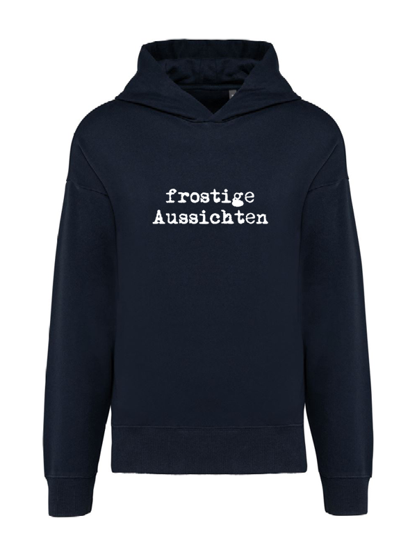 K4018 Hoodie oxford grey navy + Motiv