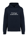 K4018 Hoodie oxford grey navy + Motiv