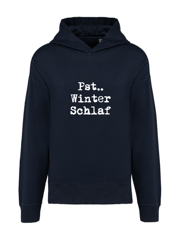 K4018 Hoodie oxford grey navy + Motiv