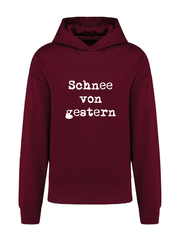 K4018 Hoodie wine oversize unisex + Motiv