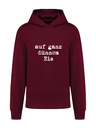 K4018 Hoodie wine oversize unisex + Motiv