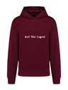 K4018 Hoodie wine oversize unisex + Motiv