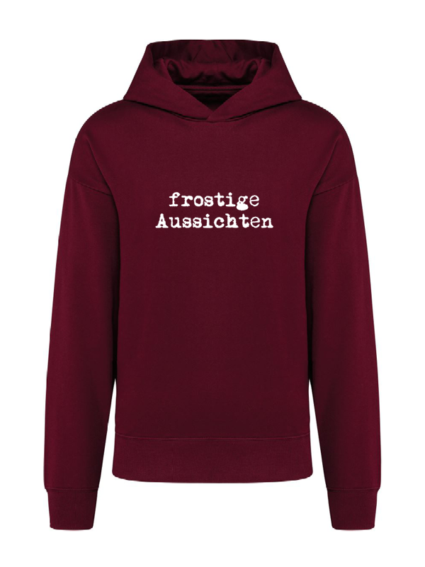 K4018 Hoodie wine oversize unisex + Motiv