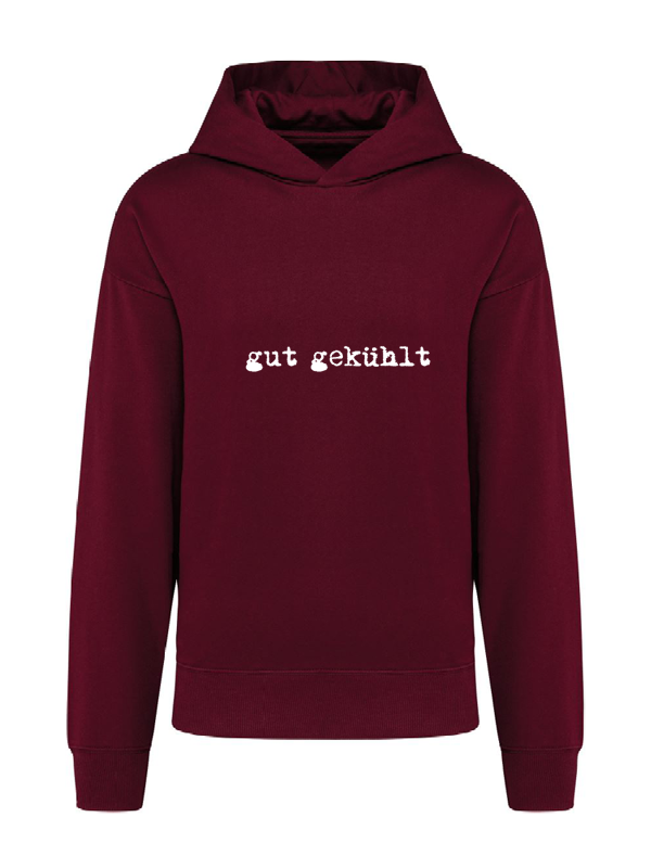 K4018 Hoodie wine oversize unisex + Motiv