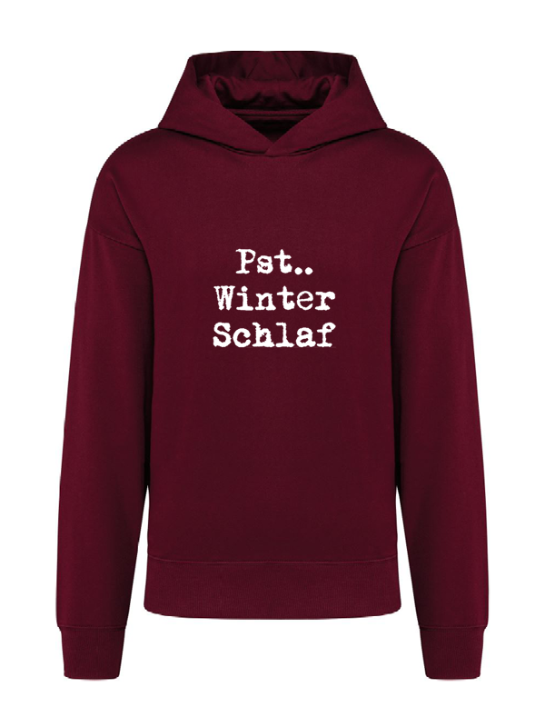 K4018 Hoodie wine oversize unisex + Motiv