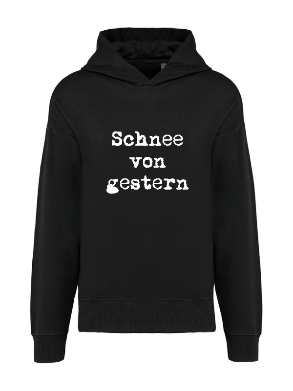 K4018 Hoodie black oversize unisex + Motiv