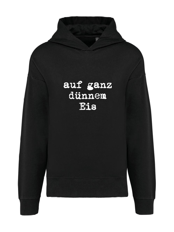 K4018 Hoodie black oversize unisex + Motiv