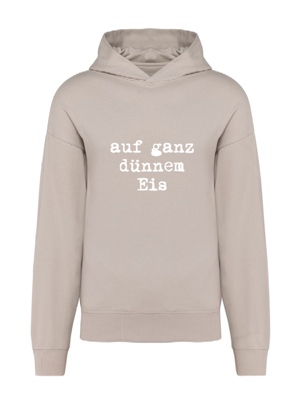 K4018 Hoodie clay oversize unisex + Motiv