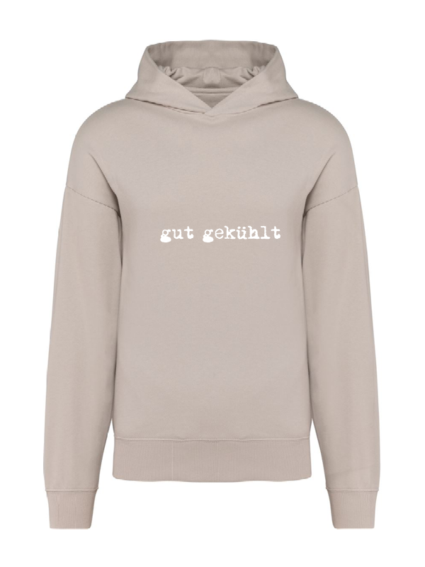 K4018 Hoodie clay oversize unisex + Motiv