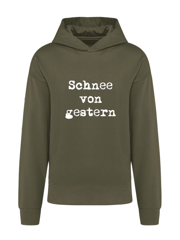 K4018 Hoodie khaki oversize unisex + Motiv
