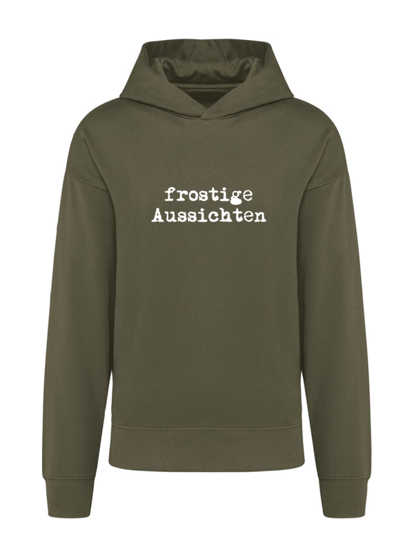 K4018 Hoodie khaki oversize unisex + Motiv