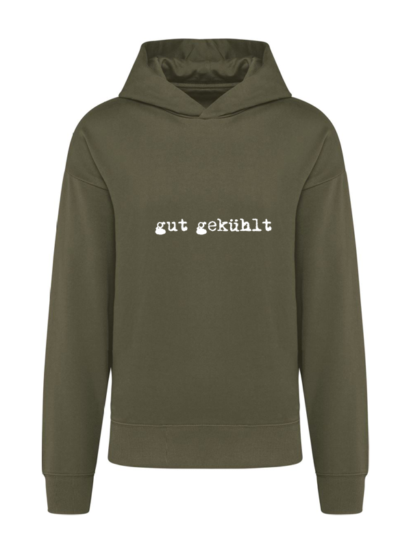 K4018 Hoodie khaki oversize unisex + Motiv