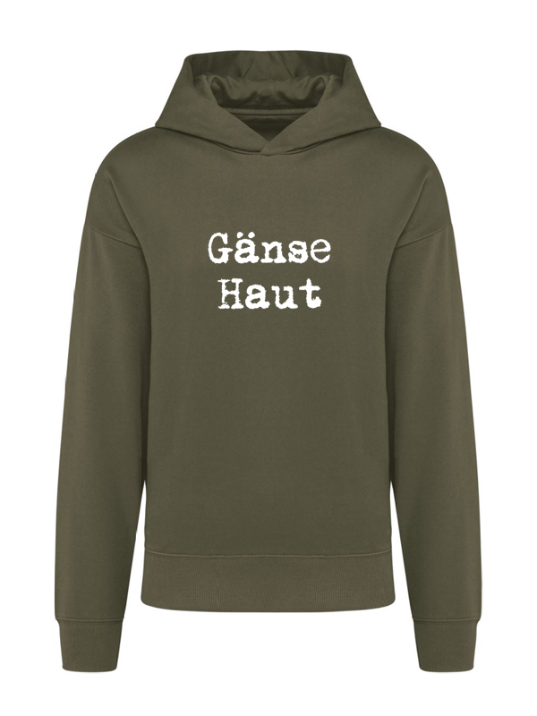 K4018 Hoodie khaki oversize unisex + Motiv