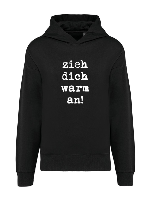 K4018 Hoodie black oversize unisex + Motiv