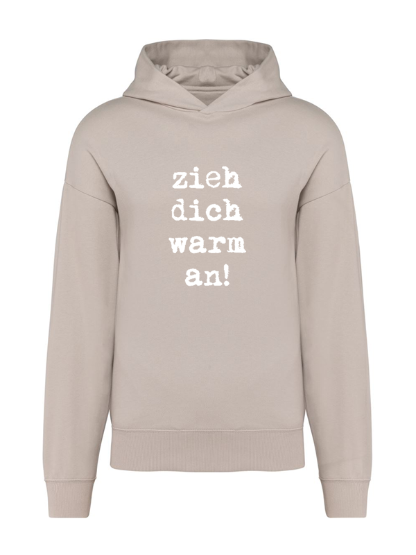 K4018 Hoodie clay oversize unisex + Motiv (XS, 001)