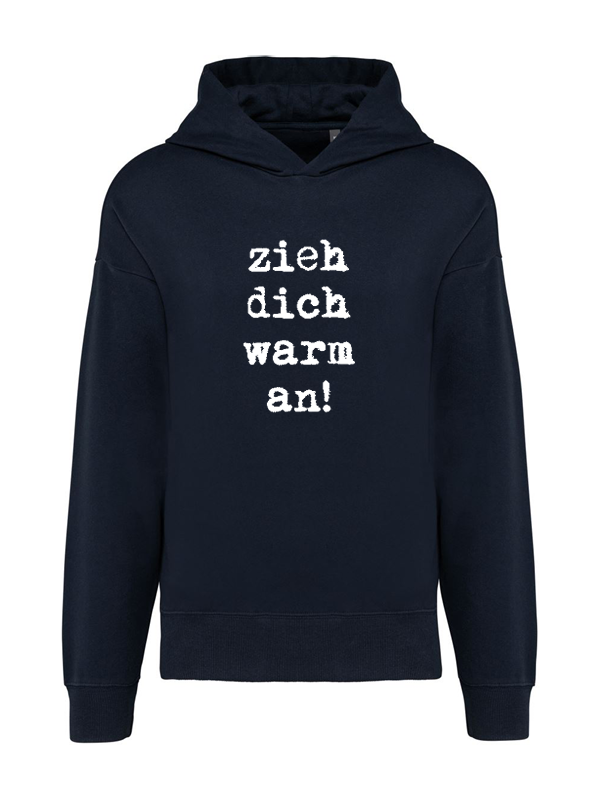 K4018 Hoodie navy oversize unisex + Motiv (XS, 001)