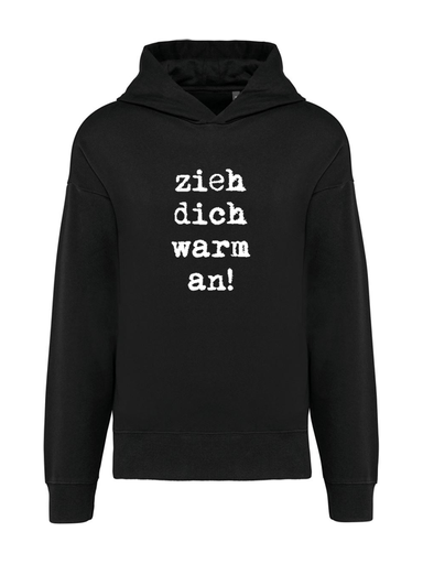 K4018 Hoodie black oversize unisex + Motiv