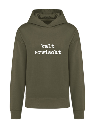 K4018 Hoodie khaki oversize unisex + Motiv