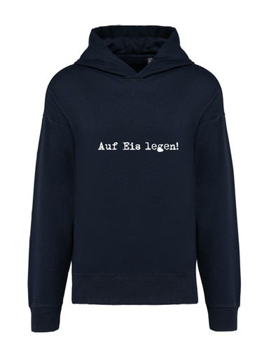 K4018 Hoodie navy oversize unisex + Motiv