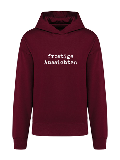 K4018 Hoodie wine oversize unisex + Motiv